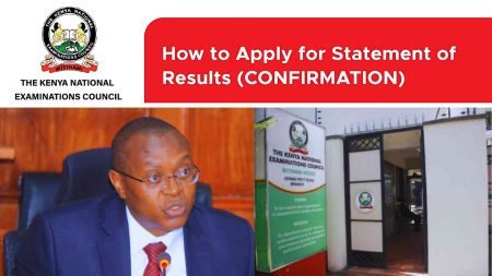 KNEC: How to Apply for a Statement of Results (Confirmation) Online