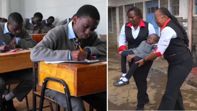 KCSE Candidate Sits Exams With Oxygen Cylinder in Tow