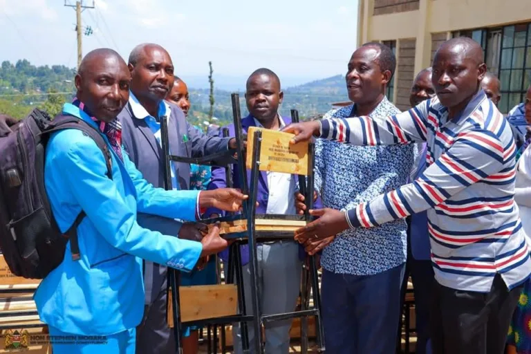 West Mugirango MP Distributes 1,260 Lockers and Desks to 13 JSS Schools