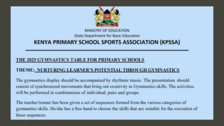 2025 Primary School Gymnastics Competition Table, Rules and Requirements