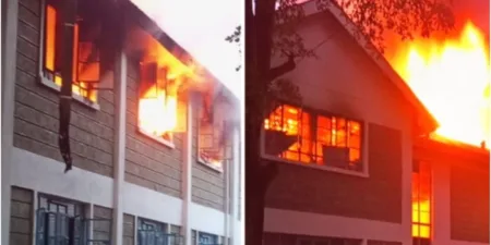 Fire Breaks Out at Moi Girls High School, Nairobi