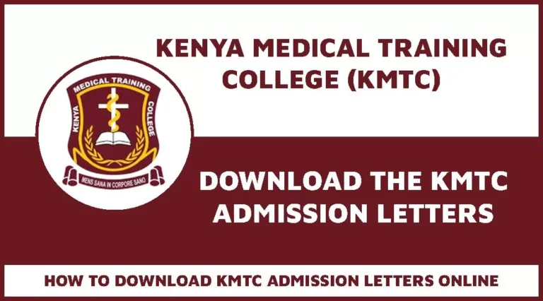 How to Get KMTC Admission Letters in 2025 and Navigate the Student Portal