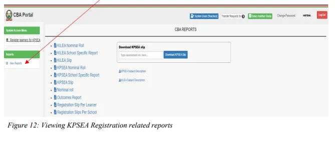 KNEC CBA PORTAL User Guide For KPSEA (Grade 6) Registration. 