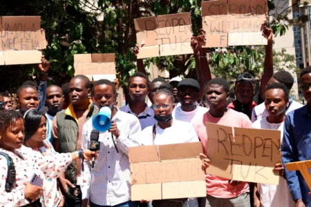 TUK Students Protest Prolonged University Closure, Demand Reopening