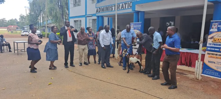 MUSINGU SCHOOL TEACHERS HONOR THEIR CHIEF PRINCIPAL WITH A SPECIAL GIFT