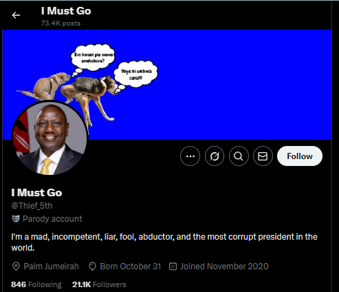 Teacher Faces Ten-Year Jail Term or Sh5 Million Fine for Mocking President Ruto
